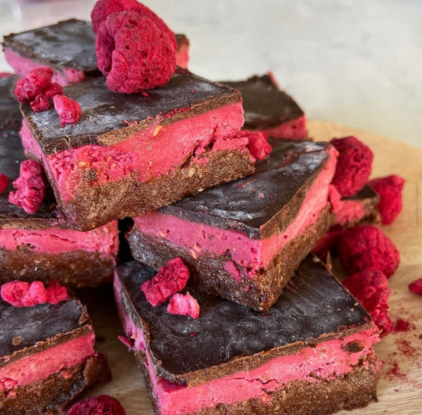 Raw Chocolate Raspberry Slice by The Integrative Nutritionist
